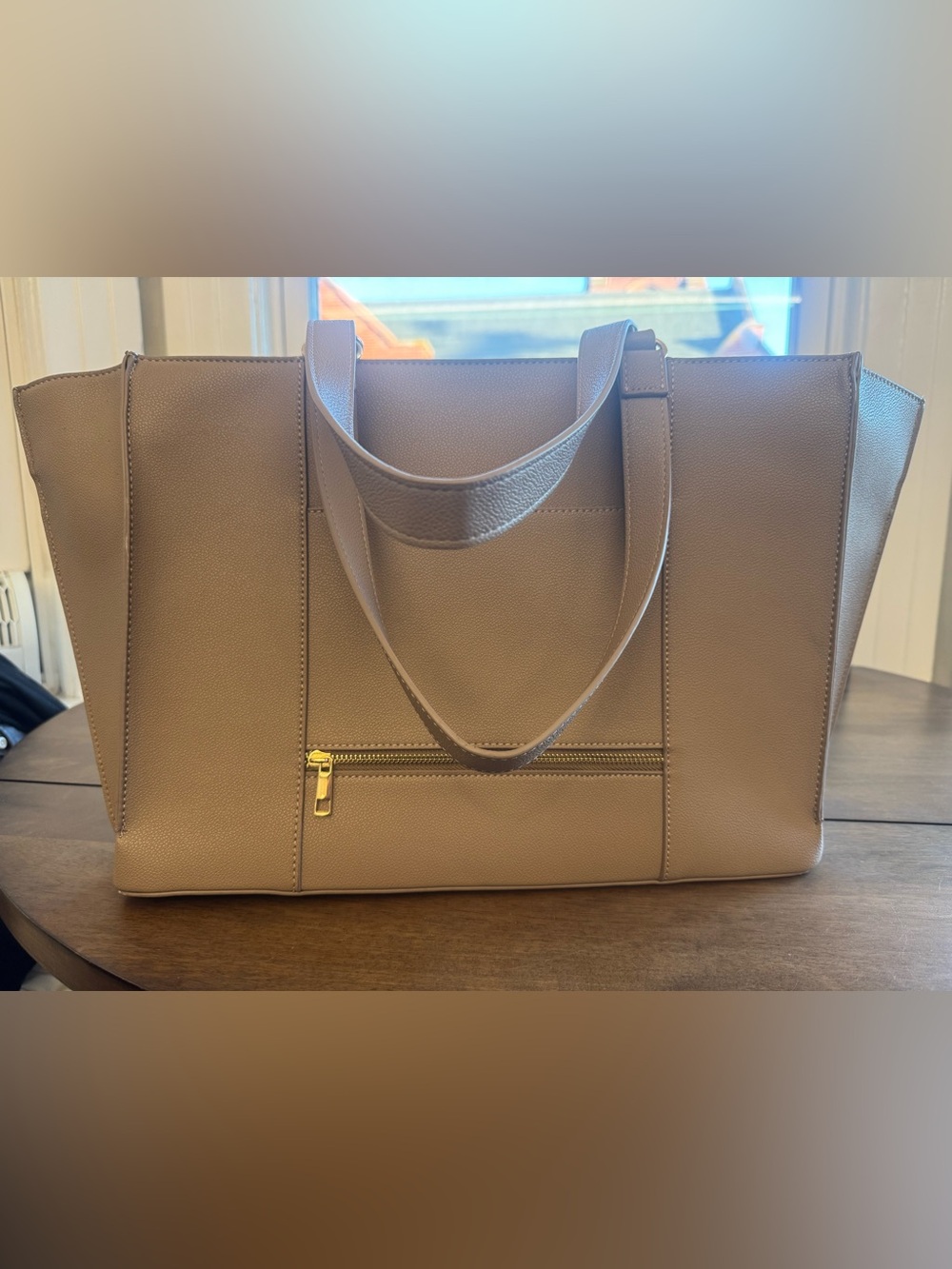 Paloma Carry-All Tote - Taupe Vegan Leather